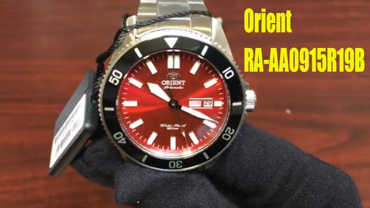 Unboxing Orient Kanno Diver Automatic Red Dial Watch RA-AA0915R19B ...