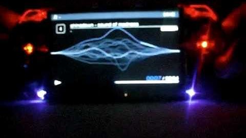 Modded Smoke black PSP with 12 LED