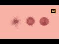 Using Blend tool and Distort Effect in Adobe Illustrator - Realistic Fur/Hair Ball