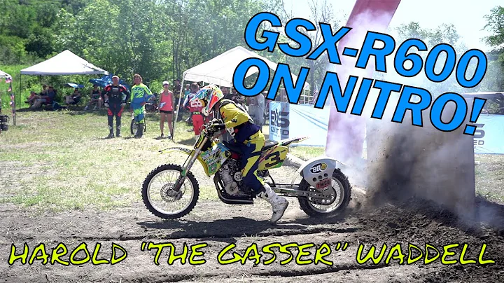 Harold Waddell WINS on NITROMETHANE GSX-R600! #har...