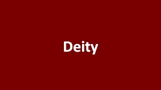 Deity