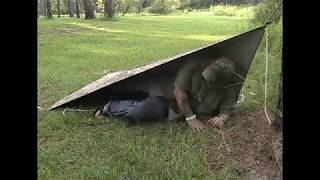 NINJA SHELTER a quick fool proof shelter to set up in an emergency or just backpacking
