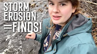 FLOODWATER Erodes Finds from the Riverbank! Mudlarking & Treasure Hunting!