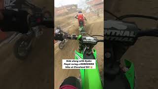 Racing a BORROWED BIKE in Supercross?! #pov#gopro#dirtbike#motocross#racing#fyp#iphone#viral#bike