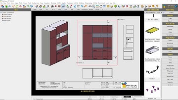 Design and model a hutch using replaceable library elements with PYTHA 3D CAD