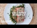 How to Make Dijon Salmon with Green Bean Pilaf
