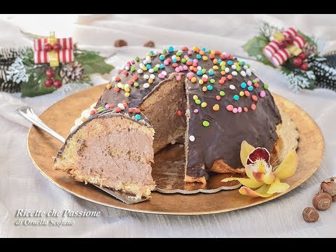 Zuccotto di pandoro con crema alla nutella - Ricette che Passione