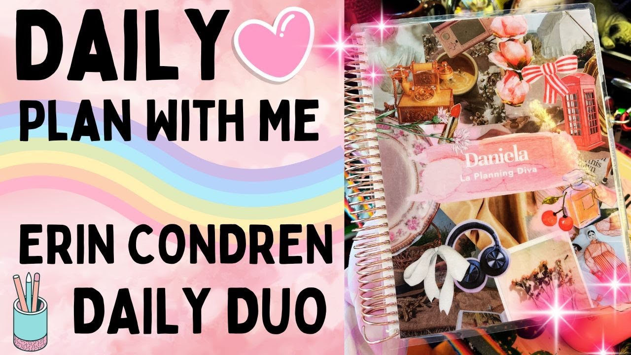 DAILY PLAN WITH ME | ERIN CONDREN DAILY DUO - YouTube