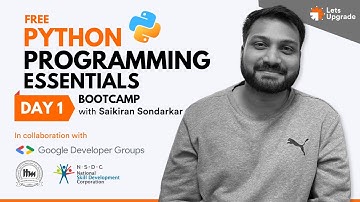 Day 1 | Introduction to Python | Python Programming Essentials Bootcamp (5 Days)