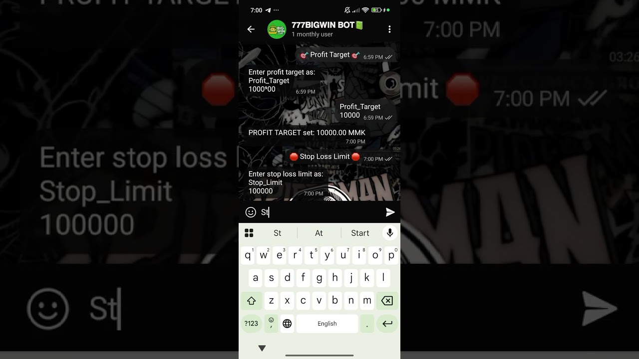 777BIGWIN AUTO BETTING BOT SETTING ချိန်နည်း✅✅