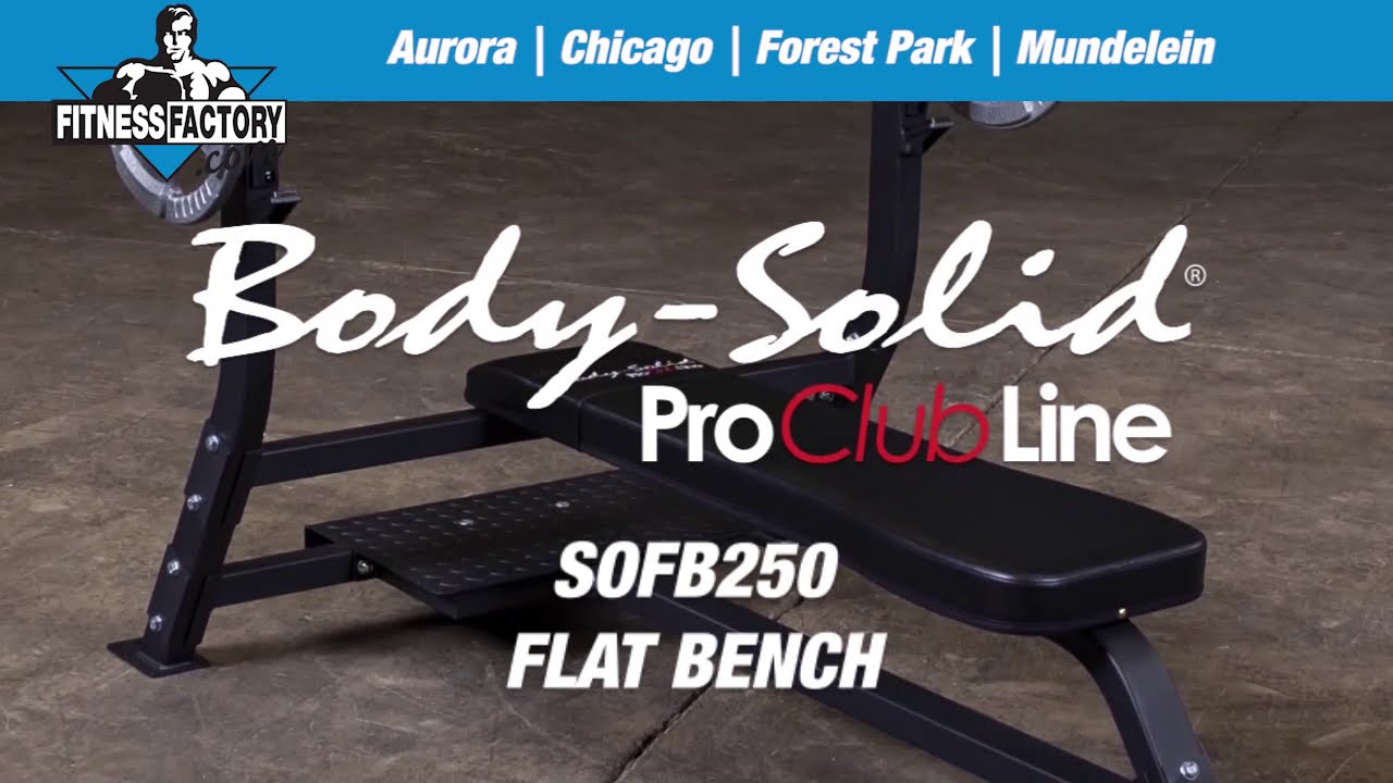 Body-Solid Pro Clubline SOFB250 Flat Bench at FitnessFactory.com