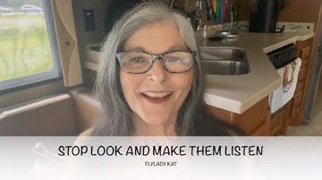 STOP LOOK AND MAKE THEM LISTEN - DECLUTTER - FLYLADY ROUTINES AND ZONES - A CLEAN HOME WITH FLYLADY