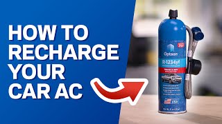How to Recharge Car AC System Stop Leaks Step-by-Step Opteon