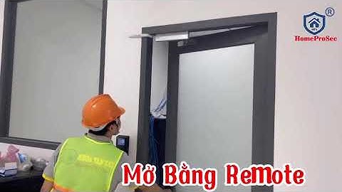 Lắp đặt bộ kiểm soát ra vào có chấm công cho văn phòng bằng bộ HomeProsec HPS-EMLPLUS F19NP3