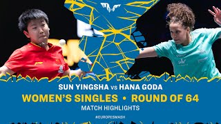 Download Lagu Sun Yingsha vs Hana Goda | WS R64 | #EuropeSmash 2025  MP3