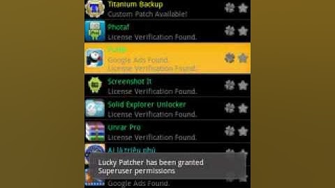 Hướng dẫn sử dụng Lucky Patcher Crack Ứng Dụng Android