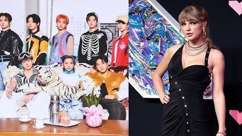 TXT and Taylor swift reaction to straykids #straykids #txt #taylorswift #vmas2023