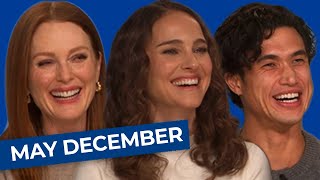 Natalie Portman, Charles Melton & Julianne Moore Adorably Fan Out Over Each Other May December