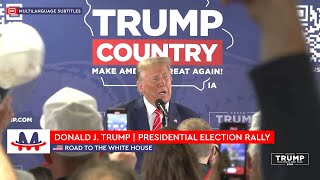 🇺🇸 Donald Trump | Speech at Rally in Newton, Iowa (Multilanguage Subtitles) [CC] screenshot 2
