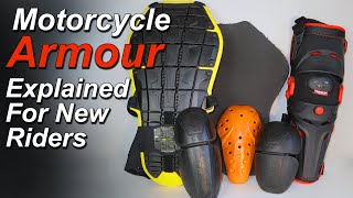 新しいライダーのために説明されたオートバイの鎧