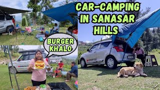 Vlog 53 || Relaxed CarCamping  || In Sanasar Hills || Banaya Burger