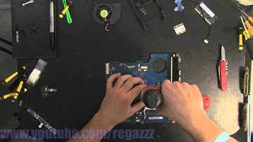 SAMSUNG RV511 take apart video, disassemble, how to open disassembly
