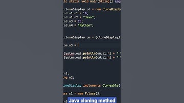 java clone method