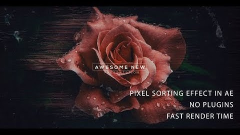 After Effects Template: Pixel Sorting trailer 2