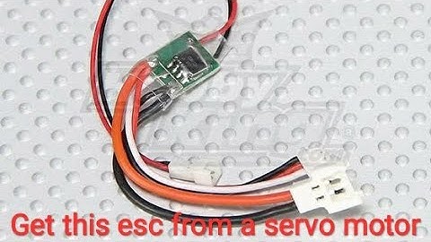Small brushed esc from an old servo motor