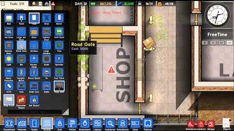 Prison Architect - Shop and Protecting Prisoners