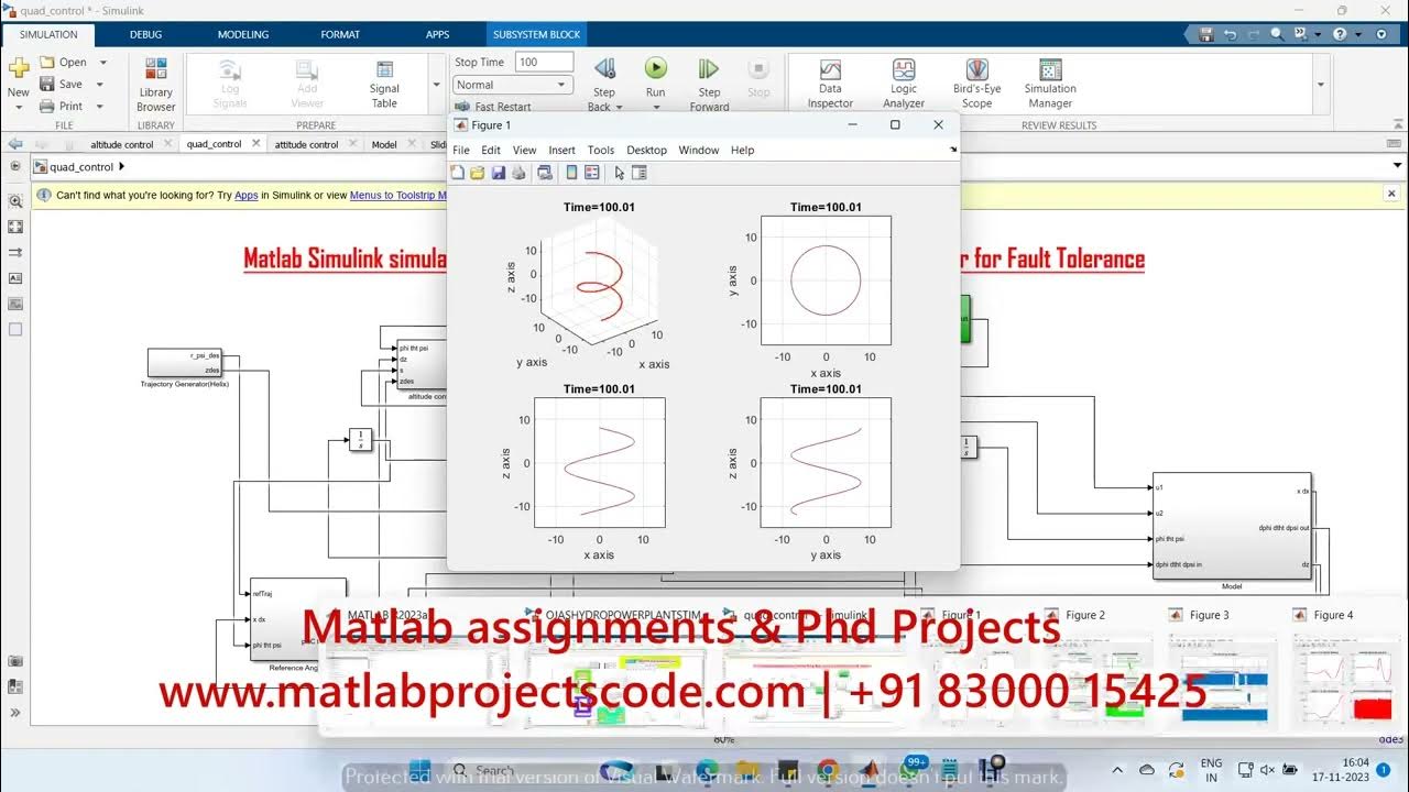 Matlab Simulink simulation of Super Twisting Sliding Mode control of a