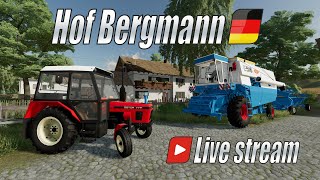 👩‍🌾 Live stream na mapě Hof Bergmann se starými stroji! - Farming Simulator 22 (4K)