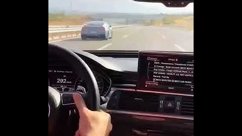 Audi Vs Nissan GTR 35 #audi #gtr #topspeed