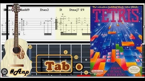 Guitar Tab - Theme A (Tetris (NES)) OST Fingerstyle Tutorial Sheet Lesson #Anp