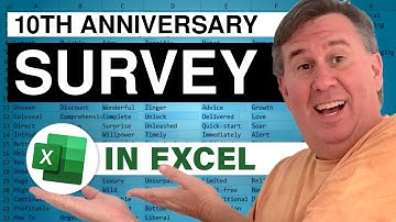 Excel - MrExcel Tenth Anniversary Survey - Episode 877.5