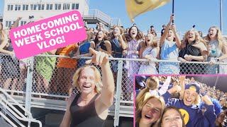 HOMECOMING WEEK SCHOOL VLOG! *SENIOR YEAR*