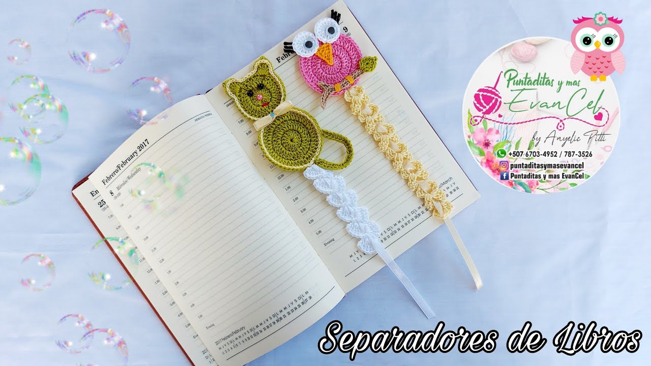 Como hacer un separador de libro o marca página a crochet de búho 🦉#crochet #puntaditasymasevancel