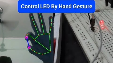 [Hindi] Controlling LED by Hand Gesture on Raspberry Pi