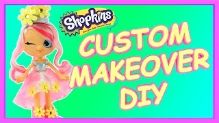 Custom Shopkins Season 7 Makeover Talking Bridie Doll Diy How To Make Glitter Shoppies