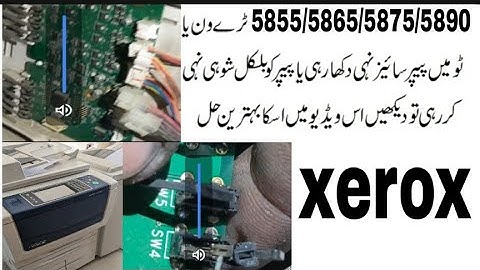 how to xerox 5855/5865/5875/5890 | tray out and resource paper size setting | &  lifeeting solution