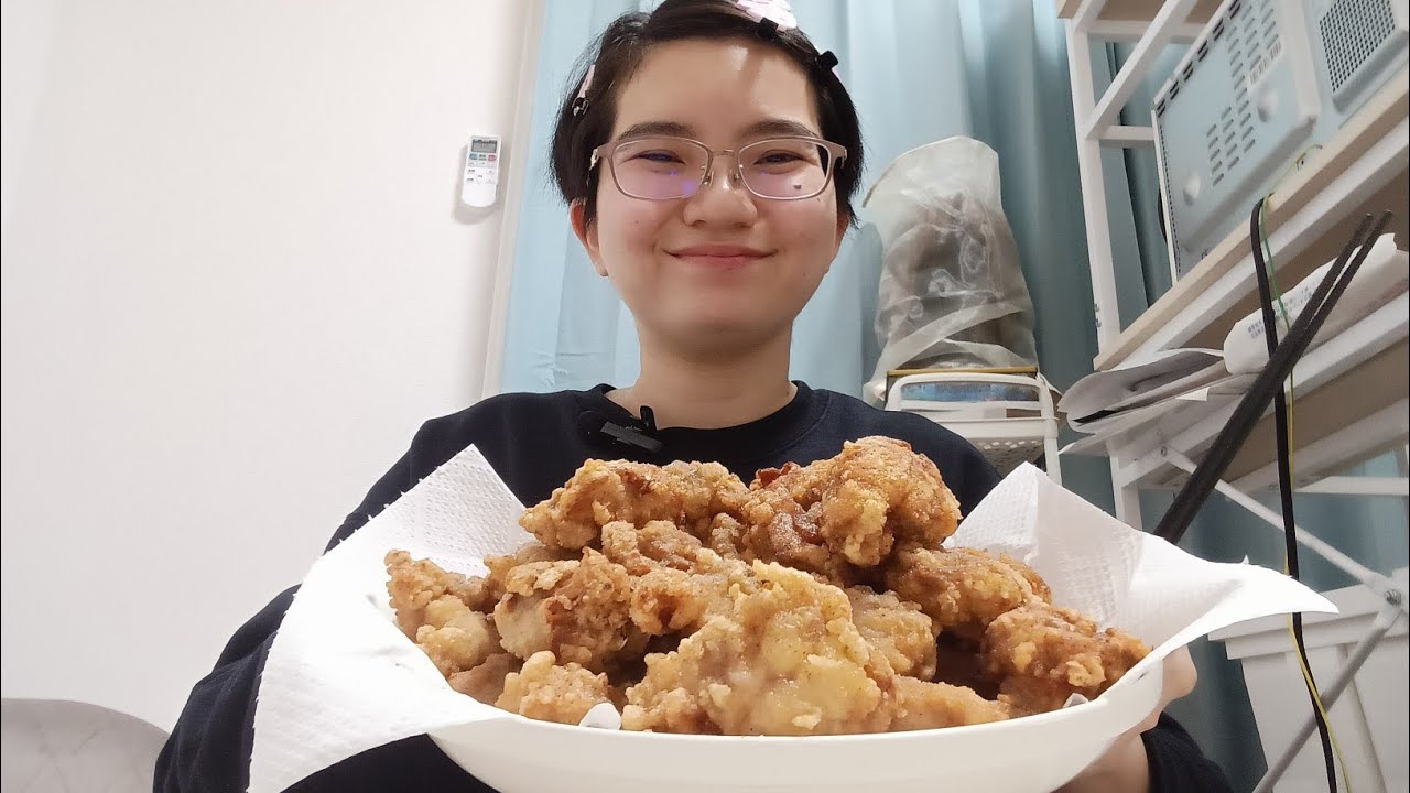 唐揚げ1キロに挑戦！！