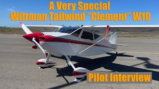 Wittman Tailwind 'Clement' W10  Incredible Experimental Plane  Owner Interview!