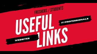 Useful website links for IT Professionals | students | freshers | webMethods | APIGEE | Mulesoft