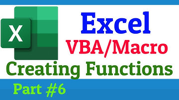 Function In Excel VBA In Hindi | How to Create Custom Functions VBA | Excel VBA - Create Functions