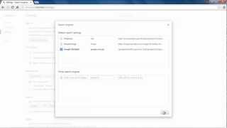 How to set the Default Search engine in Chrome