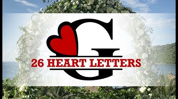 Heart Monogram Split Name Valentines Day Monogram Svg Png Dxf Files
