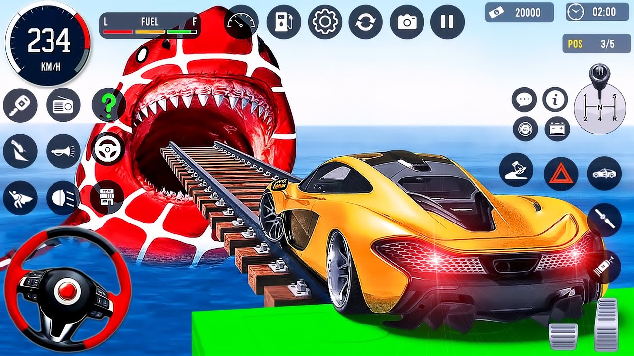 Impossible Car Stunt Racing (All Cars Unlocked) Mega Ramp Amazing Car  Tracks - Android Gameplay 