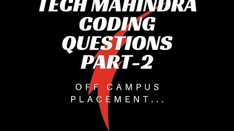 Tech Mahindra coding question in C++ and Python Language || Placement Preparation || check descr 👇👇