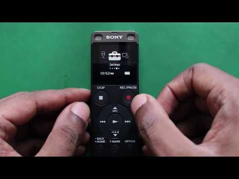 How to Use the Sony ICD ux560: Video 2 - Setting the LPCM/wav Format