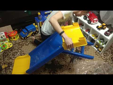 Горка Active Baby детская Сине-желтая 140 см (01-0140/0301) (4822003280137)